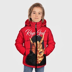 Куртка зимняя для мальчика EMINEM RAP GOD, цвет: 3D-черный — фото 2
