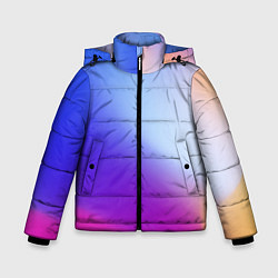 Куртка зимняя для мальчика Градиент Облаков, цвет: 3D-красный