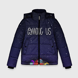 Куртка зимняя для мальчика Among Us team, цвет: 3D-черный