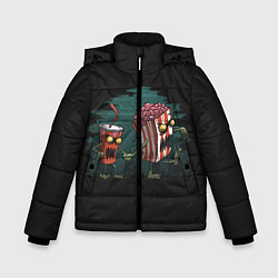 Куртка зимняя для мальчика Zombie, цвет: 3D-черный