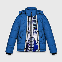 Куртка зимняя для мальчика КУРТКА САНСА SANS, цвет: 3D-черный
