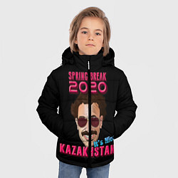 Куртка зимняя для мальчика Борат, цвет: 3D-черный — фото 2