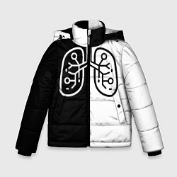 Куртка зимняя для мальчика ЛЕГКИЕ, цвет: 3D-черный