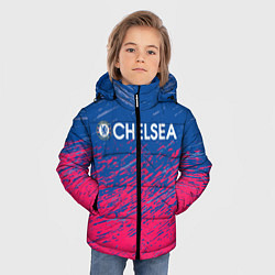 Куртка зимняя для мальчика Chelsea Челси, цвет: 3D-черный — фото 2