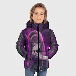 Куртка зимняя для мальчика Zero Two in mask, цвет: 3D-черный — фото 2