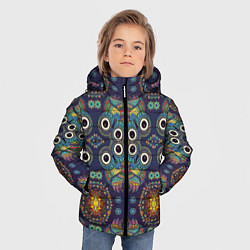 Куртка зимняя для мальчика OWLS, цвет: 3D-черный — фото 2