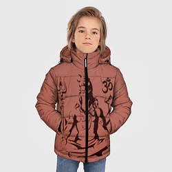 Куртка зимняя для мальчика Бог Шива, цвет: 3D-черный — фото 2