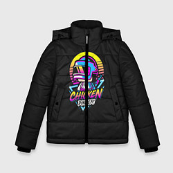 Куртка зимняя для мальчика CHICKEN DINNER, цвет: 3D-черный