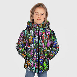 Куртка зимняя для мальчика Among Us С Новым Годом!, цвет: 3D-черный — фото 2