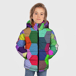 Куртка зимняя для мальчика COLORS, цвет: 3D-черный — фото 2