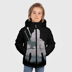 Куртка зимняя для мальчика The Witcher, цвет: 3D-светло-серый — фото 2