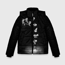 Куртка зимняя для мальчика ПРЫЖОК В БЕСКОНЕЧНОСТЬ, цвет: 3D-черный