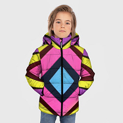 Куртка зимняя для мальчика GEOMETRY LINES, цвет: 3D-черный — фото 2