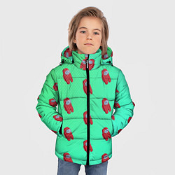 Куртка зимняя для мальчика Among us, цвет: 3D-черный — фото 2