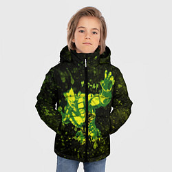 Куртка зимняя для мальчика JOJOS BIZARRE ZA WARUDO, цвет: 3D-красный — фото 2