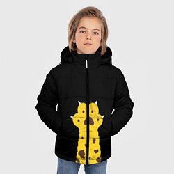 Куртка зимняя для мальчика Лапа тигра, цвет: 3D-черный — фото 2