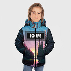 Куртка зимняя для мальчика SCOPE, цвет: 3D-черный — фото 2