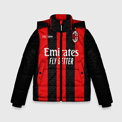 Куртка зимняя для мальчика AC MILAN 2021 - ДОМАШНЯЯ, цвет: 3D-черный