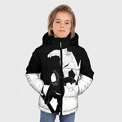 Куртка зимняя для мальчика Сноубордисты, цвет: 3D-черный — фото 2