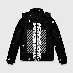 Куртка зимняя для мальчика CYBER calligraphy, цвет: 3D-черный