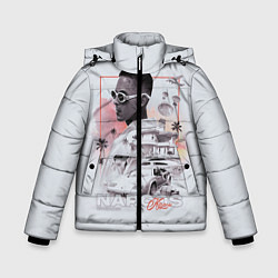 Куртка зимняя для мальчика Kizaru Narcos, цвет: 3D-черный