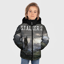 Куртка зимняя для мальчика STALKER 2, цвет: 3D-черный — фото 2
