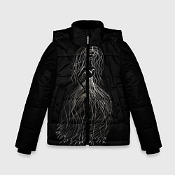 Куртка зимняя для мальчика Девушка - призрак, цвет: 3D-черный