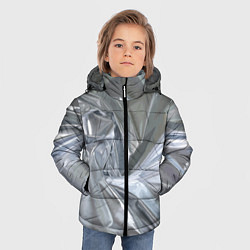 Куртка зимняя для мальчика Фольга, цвет: 3D-светло-серый — фото 2