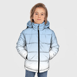 Куртка зимняя для мальчика Небесно-голубой градиент, цвет: 3D-красный — фото 2