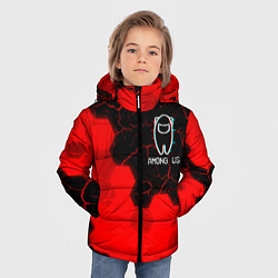 Куртка зимняя для мальчика AMONG US АМОНГ АС, цвет: 3D-светло-серый — фото 2