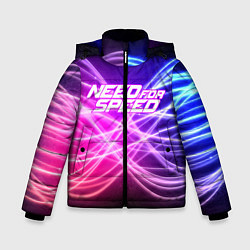 Куртка зимняя для мальчика NFS NEED FOR SPEED S, цвет: 3D-черный