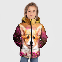 Куртка зимняя для мальчика Вельш-корги, цвет: 3D-красный — фото 2