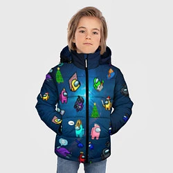 Куртка зимняя для мальчика Among US, цвет: 3D-красный — фото 2