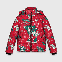 Куртка зимняя для мальчика Багз Банни, цвет: 3D-красный