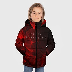 Куртка зимняя для мальчика DEATH STRANDING S, цвет: 3D-черный — фото 2