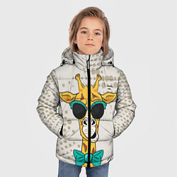 Куртка зимняя для мальчика ЖИРАФ ХИПСТЕР, цвет: 3D-черный — фото 2