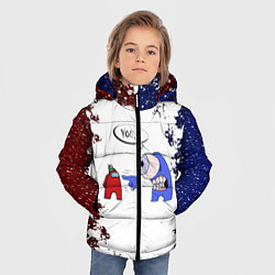 Куртка зимняя для мальчика Among Us - YOU! Z, цвет: 3D-черный — фото 2