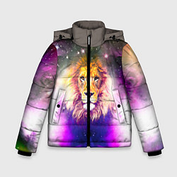 Куртка зимняя для мальчика Царь зверей, цвет: 3D-черный