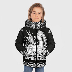 Куртка зимняя для мальчика Рингерике олень белый 3D, цвет: 3D-черный — фото 2