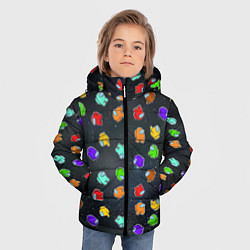 Куртка зимняя для мальчика Among Us, цвет: 3D-красный — фото 2