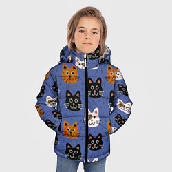 Куртка зимняя для мальчика Котики, цвет: 3D-красный — фото 2
