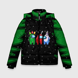 Куртка зимняя для мальчика AMONG US - NEW YEAR, цвет: 3D-черный