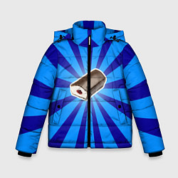Куртка зимняя для мальчика Глазированный сырок, цвет: 3D-черный