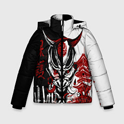 Куртка зимняя для мальчика Самурай Samurai, цвет: 3D-черный