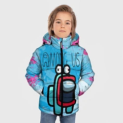 Куртка зимняя для мальчика Among Us Z, цвет: 3D-черный — фото 2