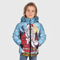 Куртка зимняя для мальчика Santa Love, цвет: 3D-светло-серый — фото 2