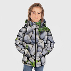 Куртка зимняя для мальчика Камни, цвет: 3D-красный — фото 2