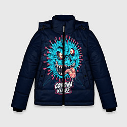 Куртка зимняя для мальчика CoronaMonster, цвет: 3D-черный