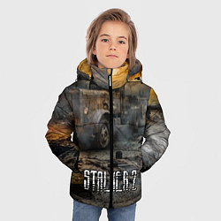 Куртка зимняя для мальчика Stalker 2 Мертвый город, цвет: 3D-светло-серый — фото 2