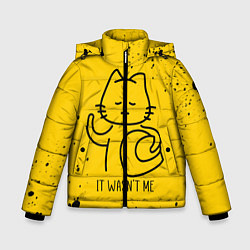 Куртка зимняя для мальчика AMONG US - КОТИК, цвет: 3D-светло-серый